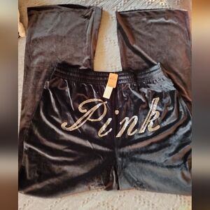 Pink Velvet Sweatpants